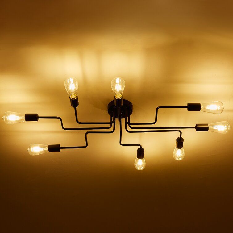 Youssoufia 8 - Light 42.12'' Sputnik Modern Linear Flush Mount added by Sandy Schargel Interiors