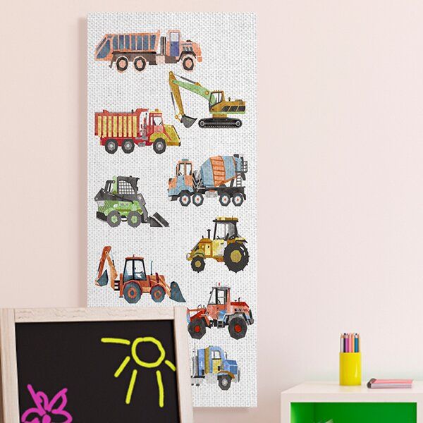 Vibrant Trucks Of Construction Playful Children's Chart added by Raven Hodges