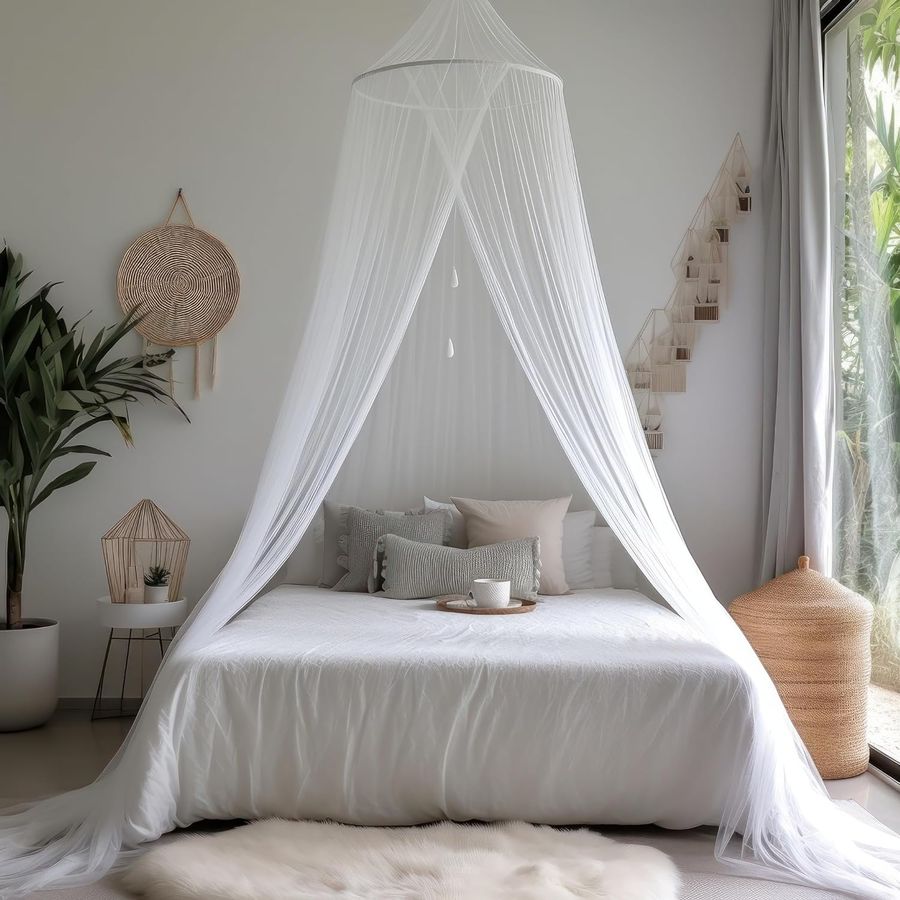 White Canopy for Girls Bed - Princess Mosquito Net Room Decor added by Jay C. Lynn Interior Designs, LLC
