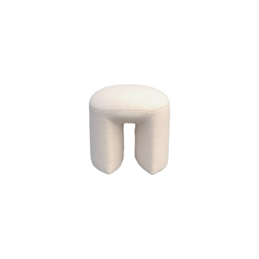 Nevada White Boucle Stool added by Victoria Urribarri