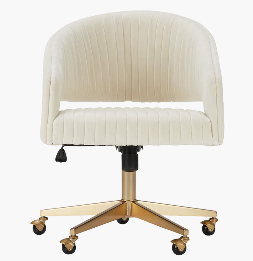 Channel Ivory Velvet Office Chair added by Spoak Member