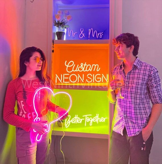 Custom Neon Sign  Neon Sign  Fancy Neon Sign for Your - Etsy added by Conner Crowe