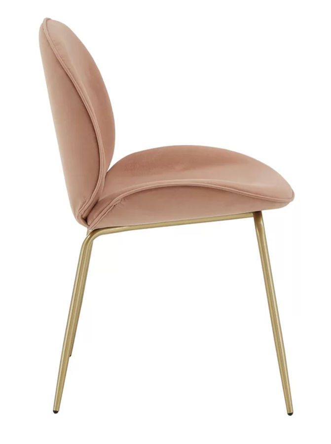 Guillemette Velvet Side Chair Pink added by Spoak Member