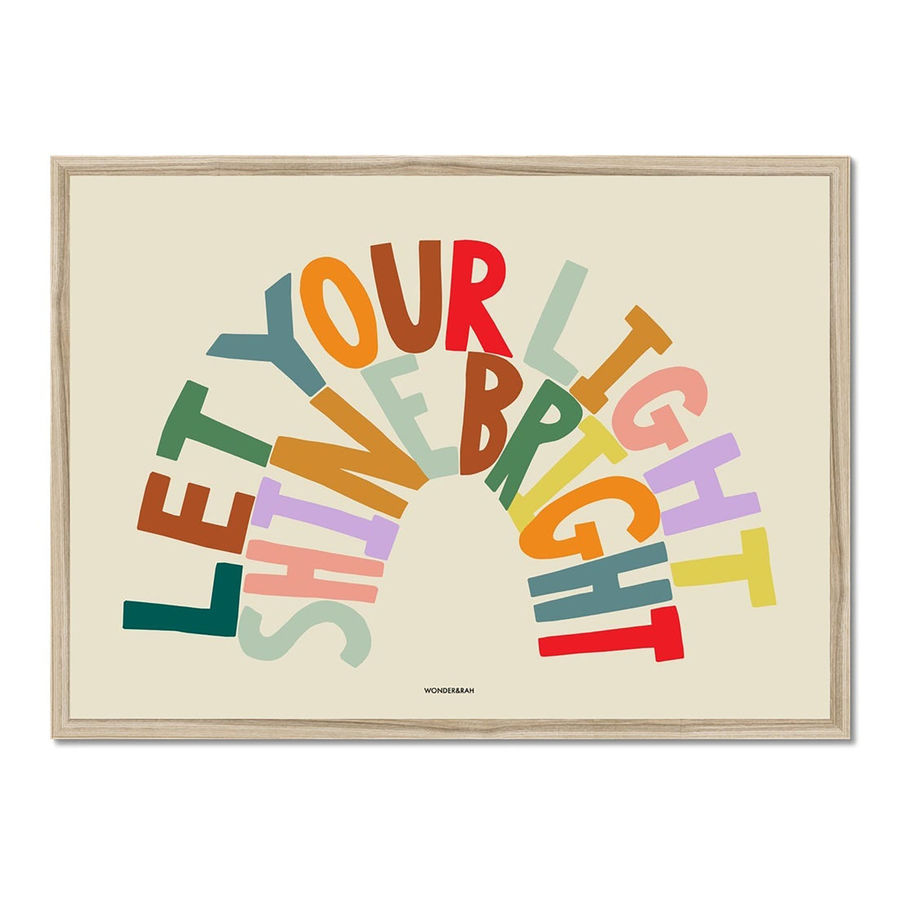Wonder & Rah - Shine Bright Poster  50x70 added by Kate Lynn Nemett