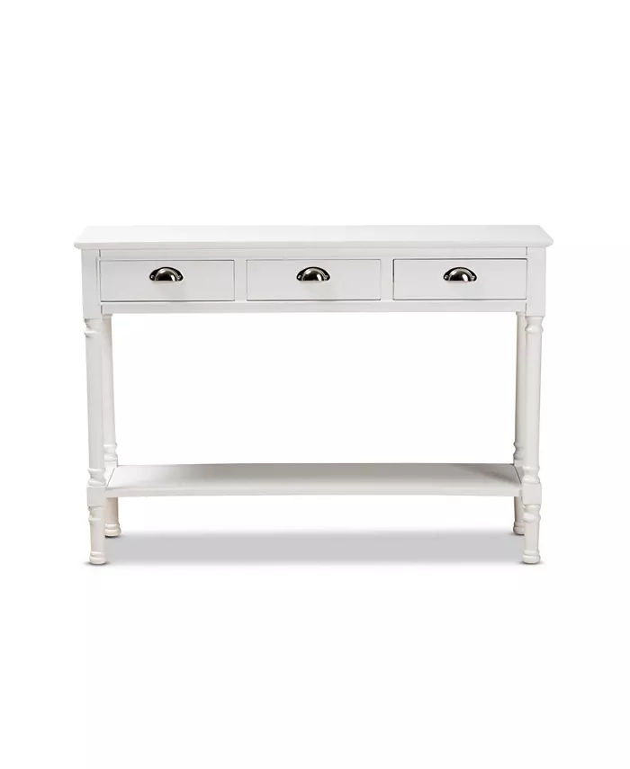 Garvey French Provincial Finished Wood 3-Drawer Entryway Console Table added by Daniela Ulloa Villarreal