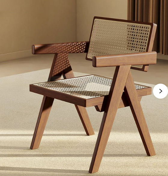 Restaurant Sepia Intertwined Steady Arm Chair with Bordered, Walnut added by Fabian Ortega