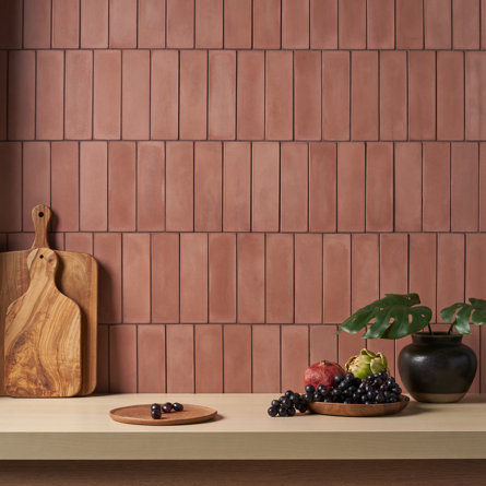 Groovy 2" x 8" Glossy Lava Stone Subway Wall Tile (3.88 Sq. Ft. / Case) | Joss & Main added by sallie tyler