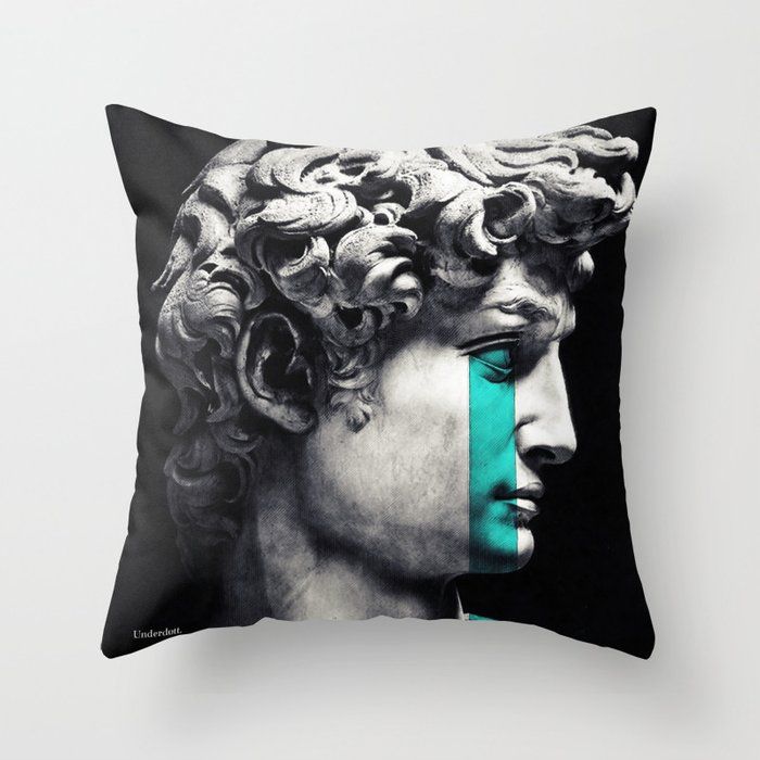 Crying David Throw Pillow added by Zanneta Peart Bennett