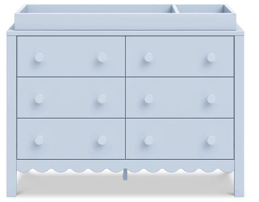 daVinci Sammy Scallop 6-Drawer Dresser & Reviews | Wayfair added by Rachel Rice