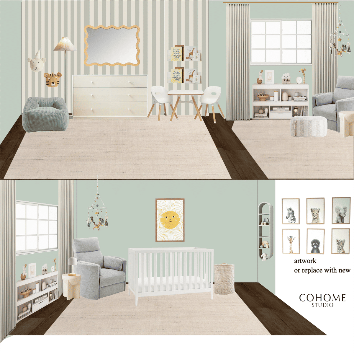 Nursery Ideas designed by Caroline Osborn