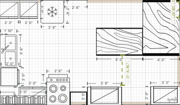 Kitchen Plan designed by Karis Tenneson