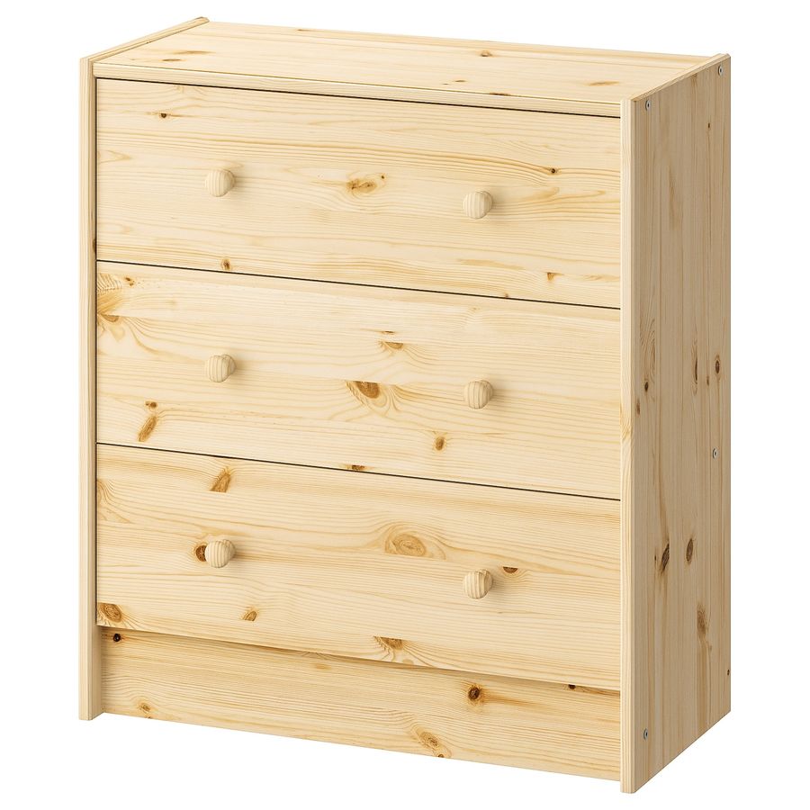 RAST 3-drawer chest, pine, 24 3/8x26 3/4" - IKEA added by Ayomide Shittu