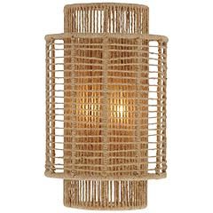 Crystorama Jayna 16" High Rustic Coastal Natural Jute Wall Sconce | www.lampsplus.com added by Melissa Romine