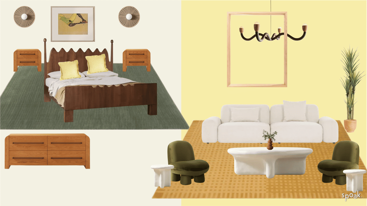 Yellow Living Room Ideas designed by Anna Petrelli