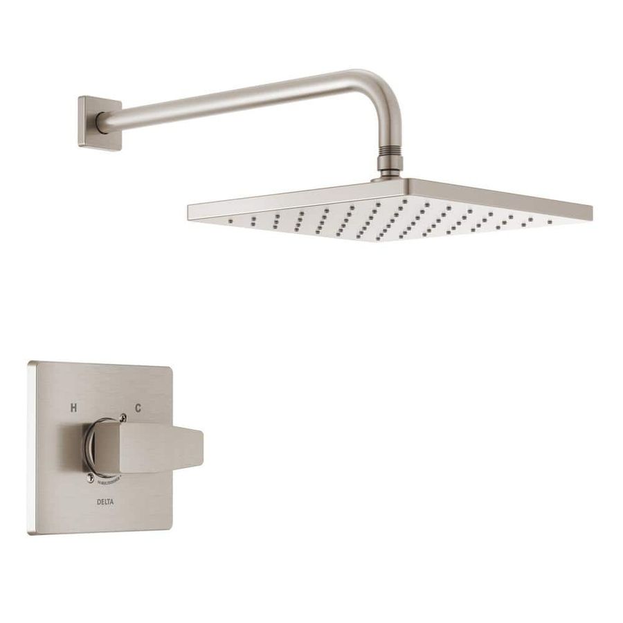 Delta Modern1-Handle Wall Mount Shower Trim Kit in Spotshield Brushed Nickel (Valve Not Included) T14268-SP-PP - The Home Depot added by HELEN SALGADO