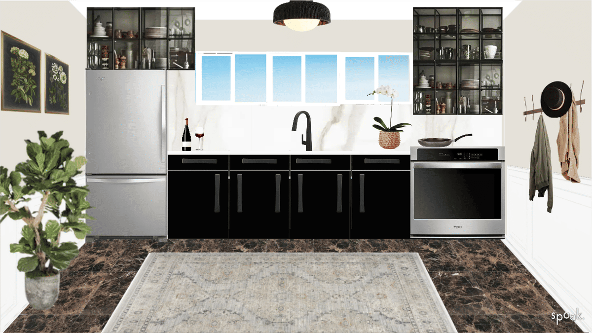 Black Kitchen Inspiration designed by lacey felts