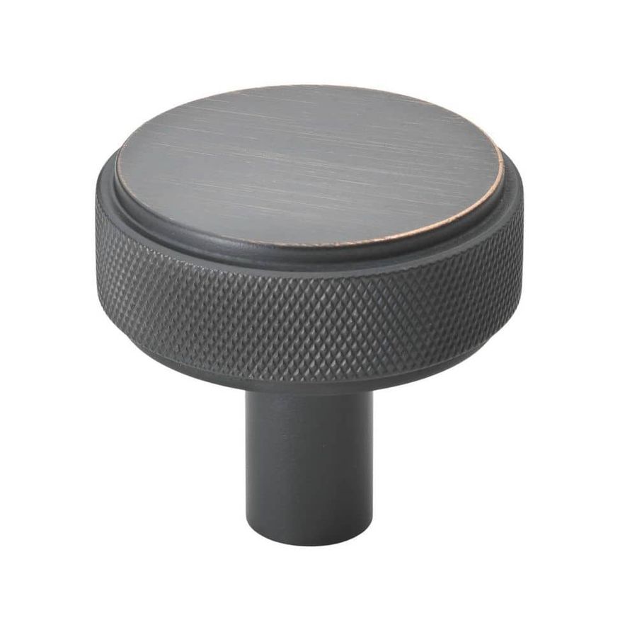 GlideRite 1-1/2 in. Oil Rubbed Bronze Solid Round Knurled Cabinet Drawer Knobs (10-Pack) 5825-ORB-10 - The Home Depot added by Hillary Radcliff