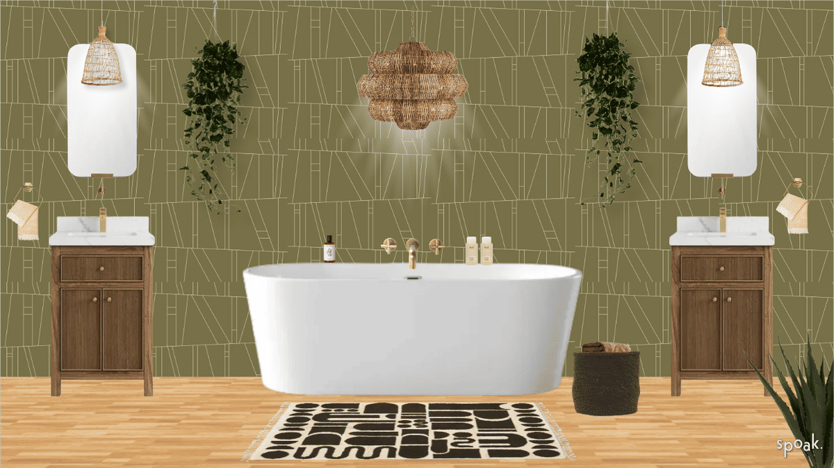 Primary Bathroom Inspiration designed by Dawn McIntyre