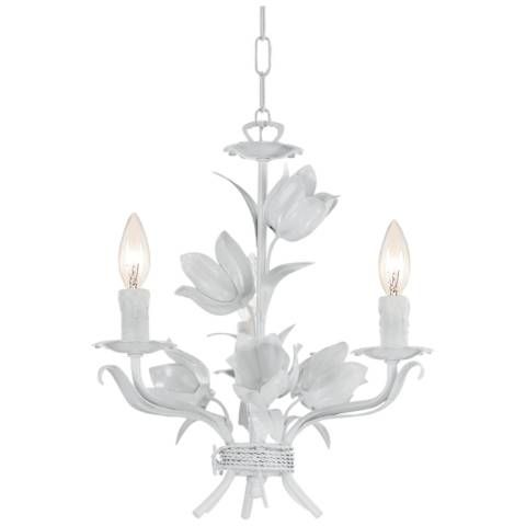 Crystorama Southport 14" Wide Wet White 3-Light Chandelier - #V0774 | Lamps Plus added by Mckenna Osterhold