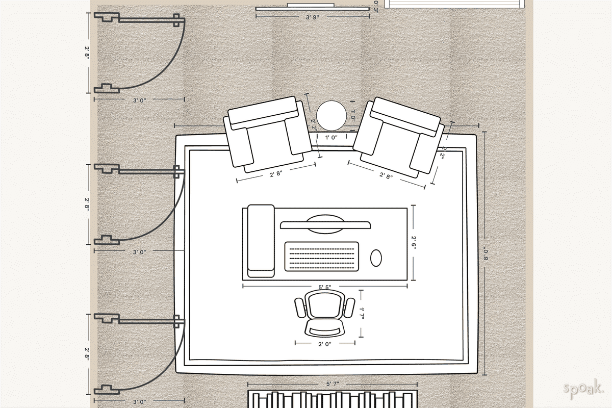 Study Layout designed by Kelly Adams