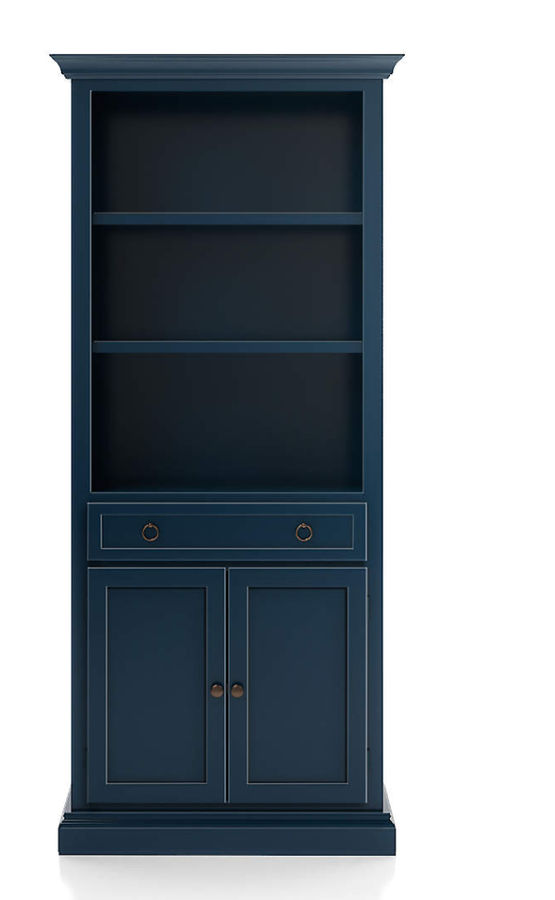 Cameo Indigo Storage Bookcase with Full Crown added by Ashley Gaddis