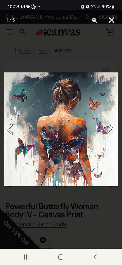 Powerful Butterfly Woman Body IV - Fine Art Print added by Jennifer Burnett