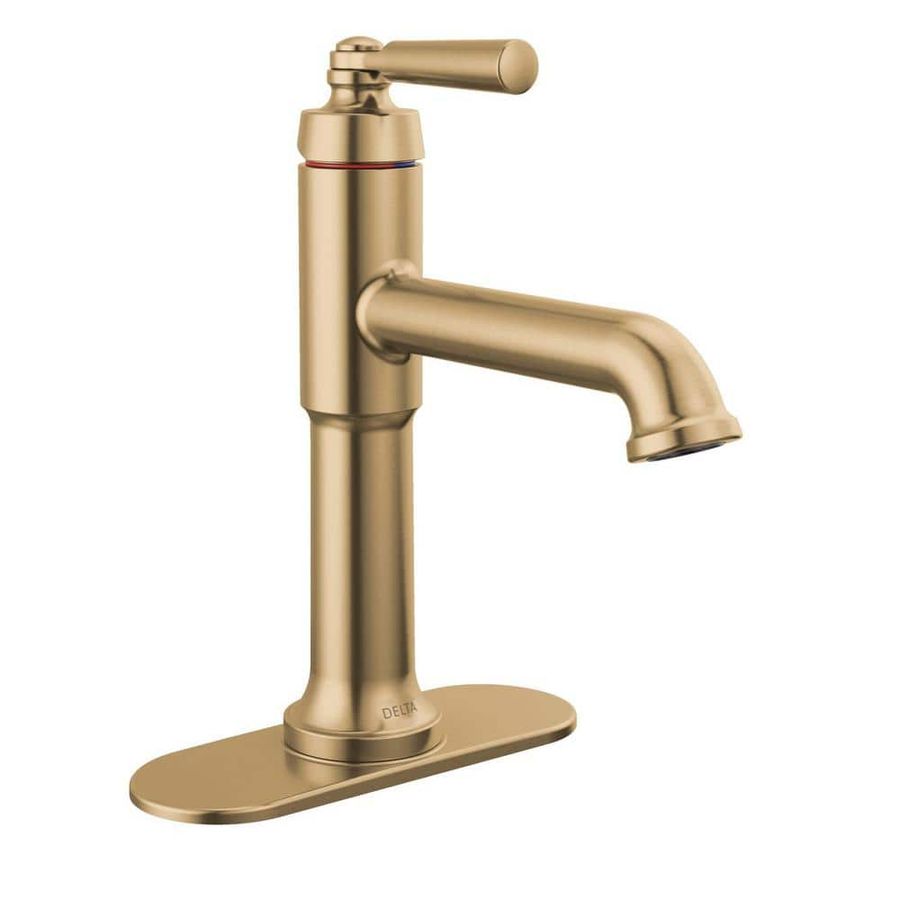 Delta Saylor Gold Single Handle Single Hole Bathroom Faucet in Champagne Bronze 536-CZMPU-DST - The Home Depot added by Janine Springer