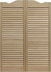 LTL Home Products 858642 Dixieland Louvered Café Interior Swing Solid Wood Door, 36"X42", Unfinished added by Audrey Harrer