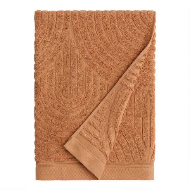 Hazel Brown Sculpted Arches Bath Towel added by Spoak Member