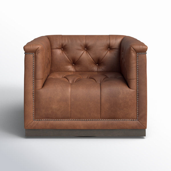 Byer Upholstered Swivel Armchair added by Jennifer Gerken