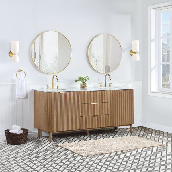 Nova 72'' Double Bathroom Vanity added by Lauren Adermann