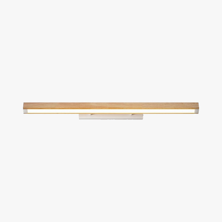 Ozawa Minimalist Linear Wood Vanity Wall Lamp, Bathroom added by Wenjing Yang