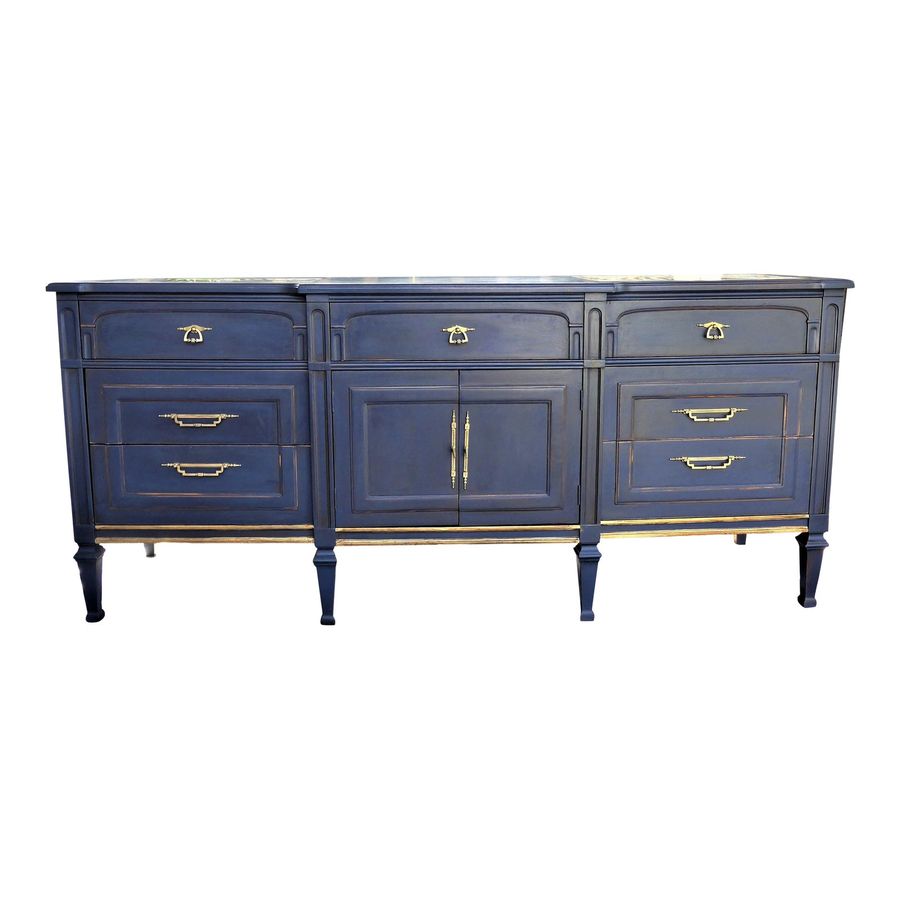 Fancy Blue Dresser 7 Drawers added by Sally Crawford