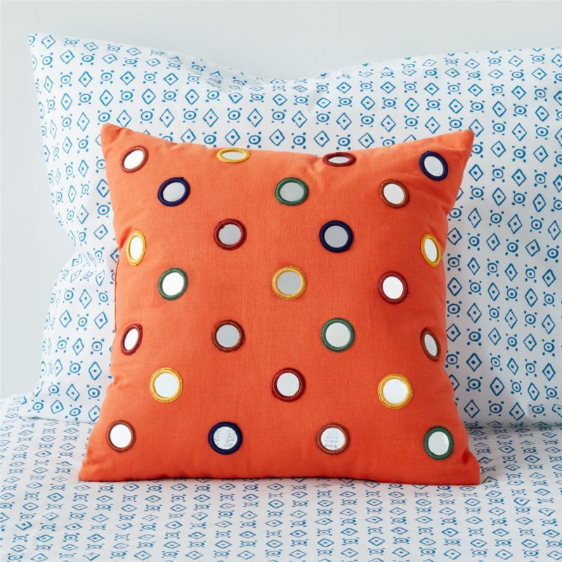 Jaya Embroidered Mirrors Kids Throw Pillow by John Robshaw + Reviews | Crate & Kids added by HELEN SALGADO