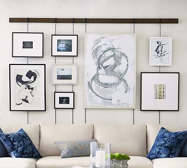 Hanging Picture Frame Rail - Bronze added by Rescued Room Design