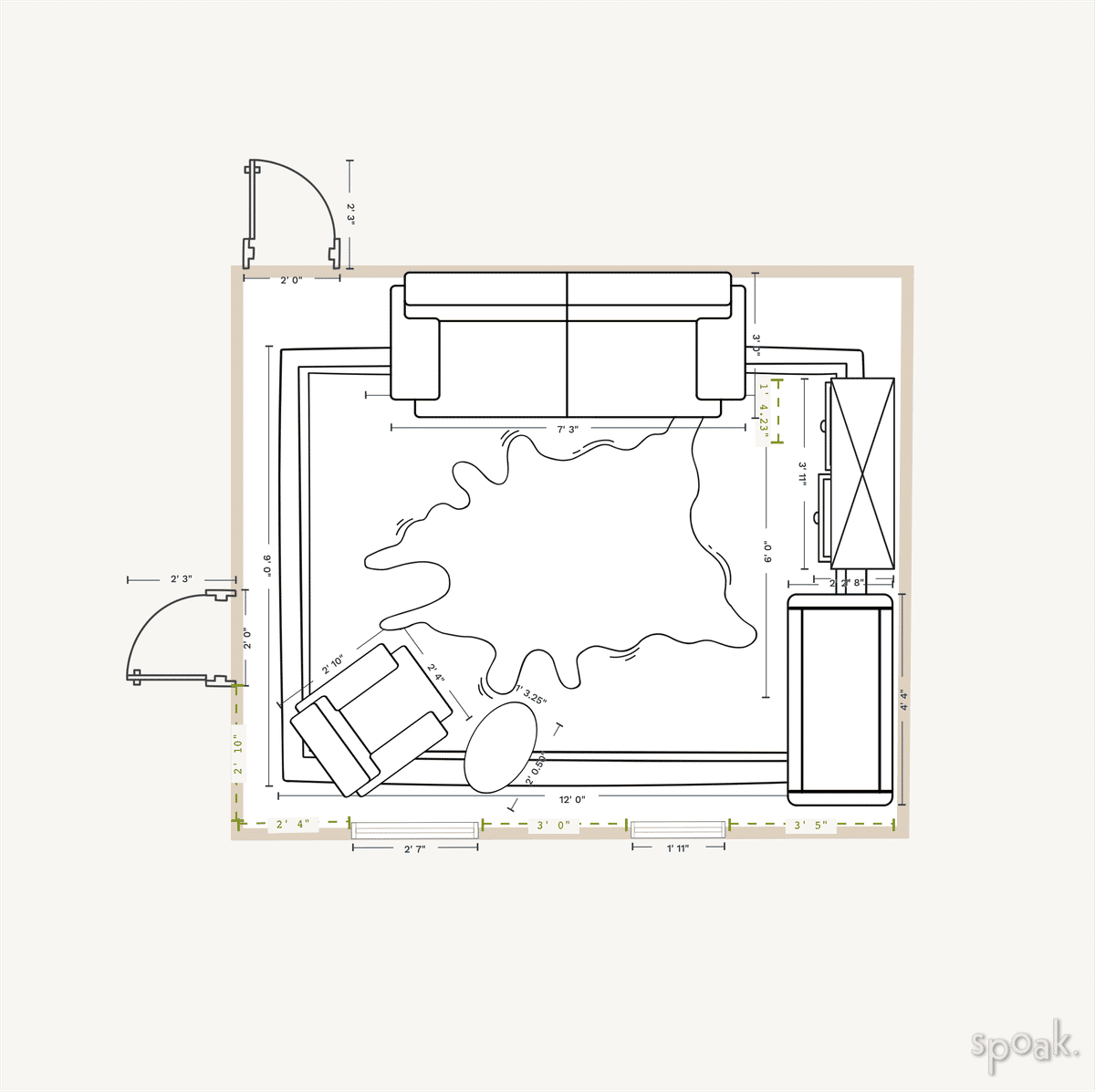 Nursery Layout designed by Chloe Barbu