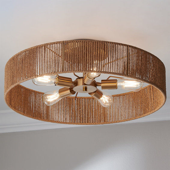 Roshella Rope Semi-Flush Ceiling Light added by Sandy Schargel Interiors