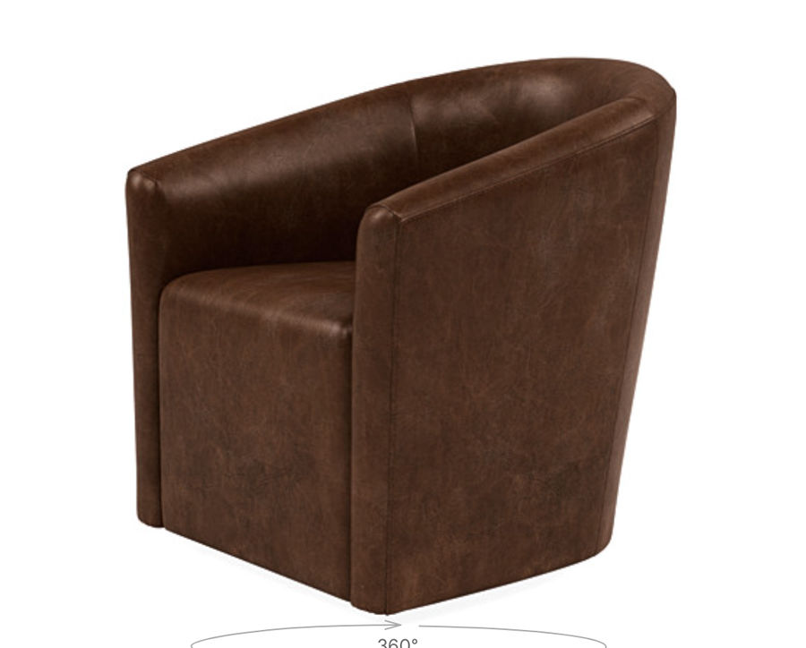Tegan Leather Swivel Chair added by Ashley Fuchs