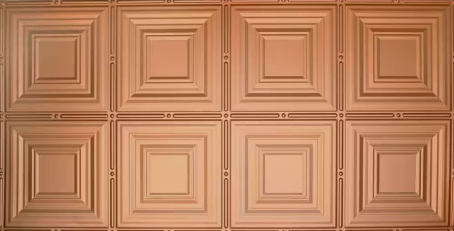 Global Specialty Products Dimensions 2 ft. x 4 ft. Glue Up Tin Ceiling Tile in Metallic Copper 320-51 added by Whitney Crutcher