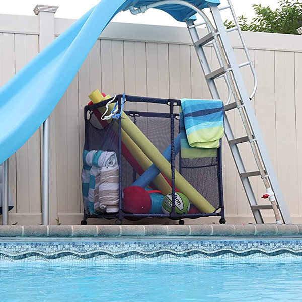 Essentially Yours 34'' W 0 Gallons Water Resistant Plastic Deck Box with Wheels added by Rescued Room Design