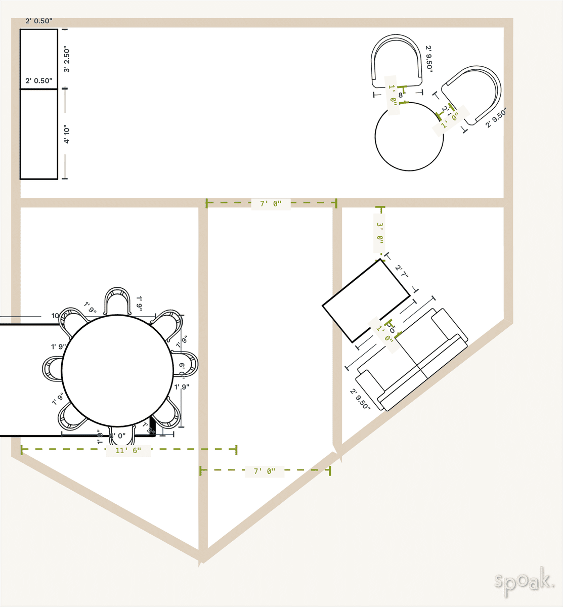 Outdoor Floor Plan designed by Averyl Yaco
