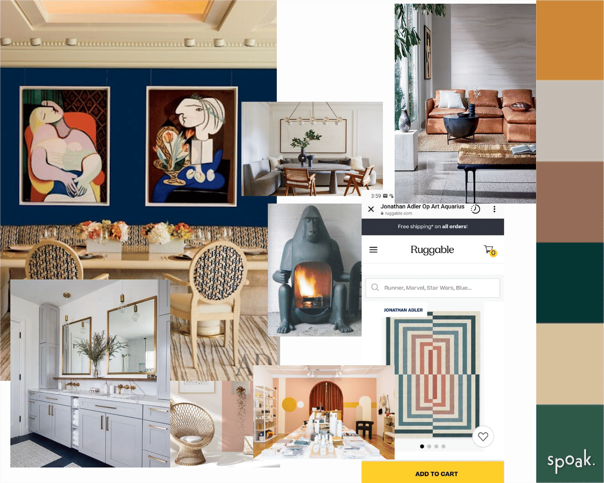 Kitchen + Living Room Inspiration designed by Kaleigh Gardiner