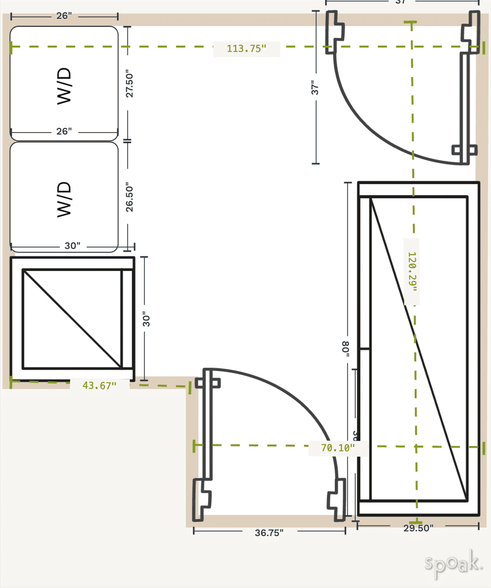 Laundry Room Plan designed by Brittany Preister