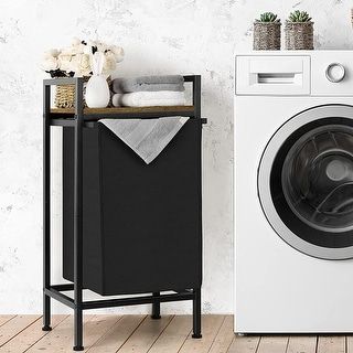 Laundry Hamper with Shelf - Bed Bath & Beyond - 37622506 added by Jasmine Benton