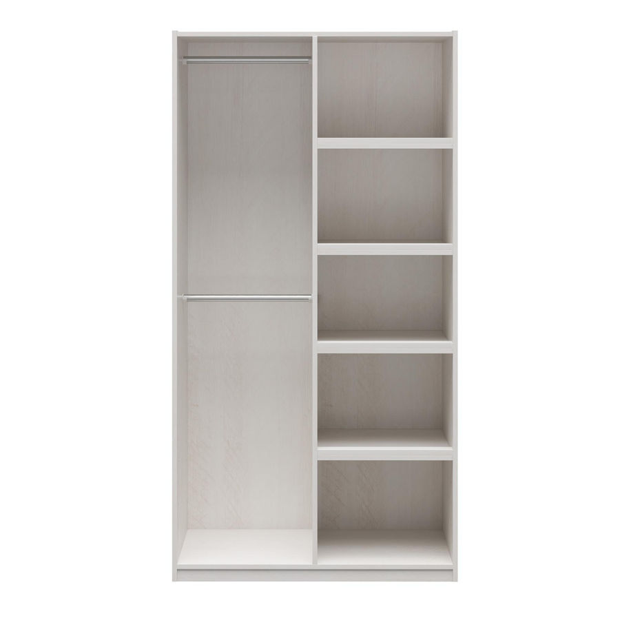 Ebern Designs Barbarella Modular Extra Wide Wardrobe With Open Shelves & Reviews | Wayfair added by stefany alves