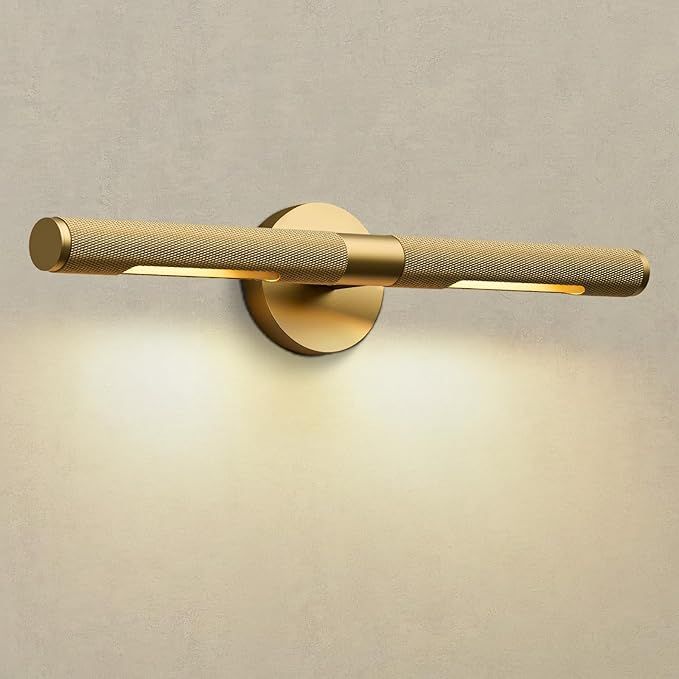 Brass Pictuer Light, 19" Dimmable Knurled Bathroom Wall Sconce  added by Kim Kwiatkowski