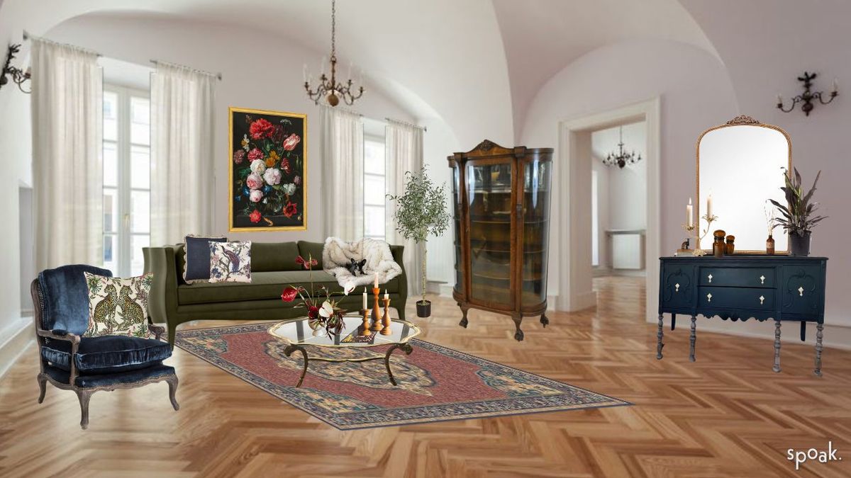Victorian Living Room Inspiration designed by Jendalyn Cohen