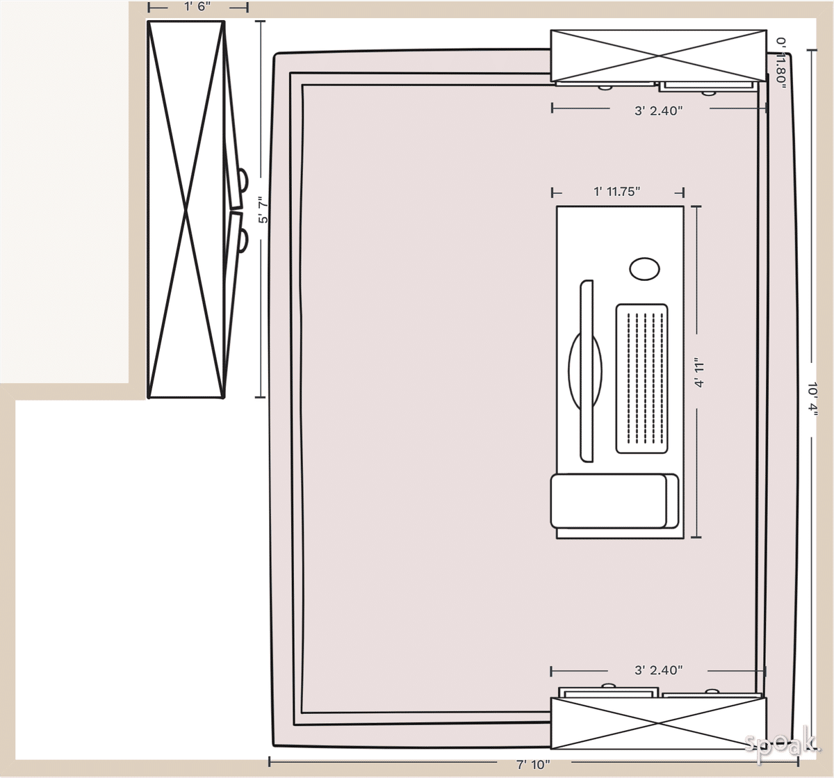 Bedroom Layout designed by Diamond Dickerson