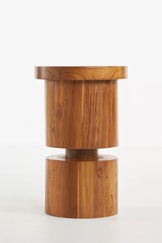 Reclaimed Teak Wood Pillar Side Table added by Talia Steinhardt