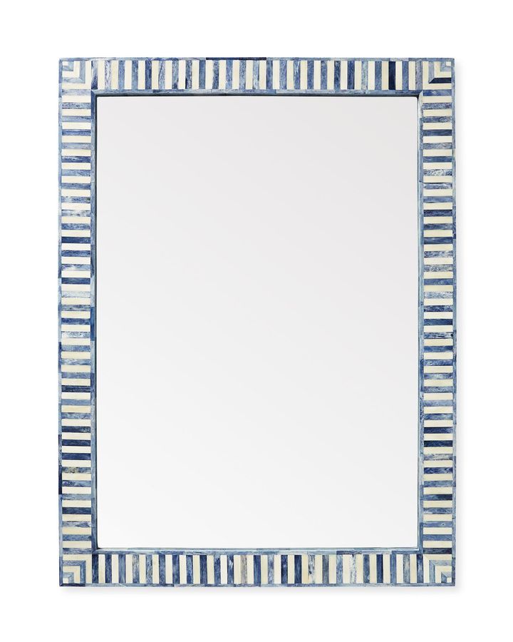Bar Horbor Bone Mirror in Blyue 30 x 40  added by Madison Miller